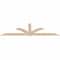 Ekena Millwork Redmond Smooth Timber Gable Bracket, Douglas Fir, 108"W x 31 1/2"H x 1 1/2"D x 5 1/2"F, 7/12 Pitch GBW108X31X0206RED00SDF - alternate 3